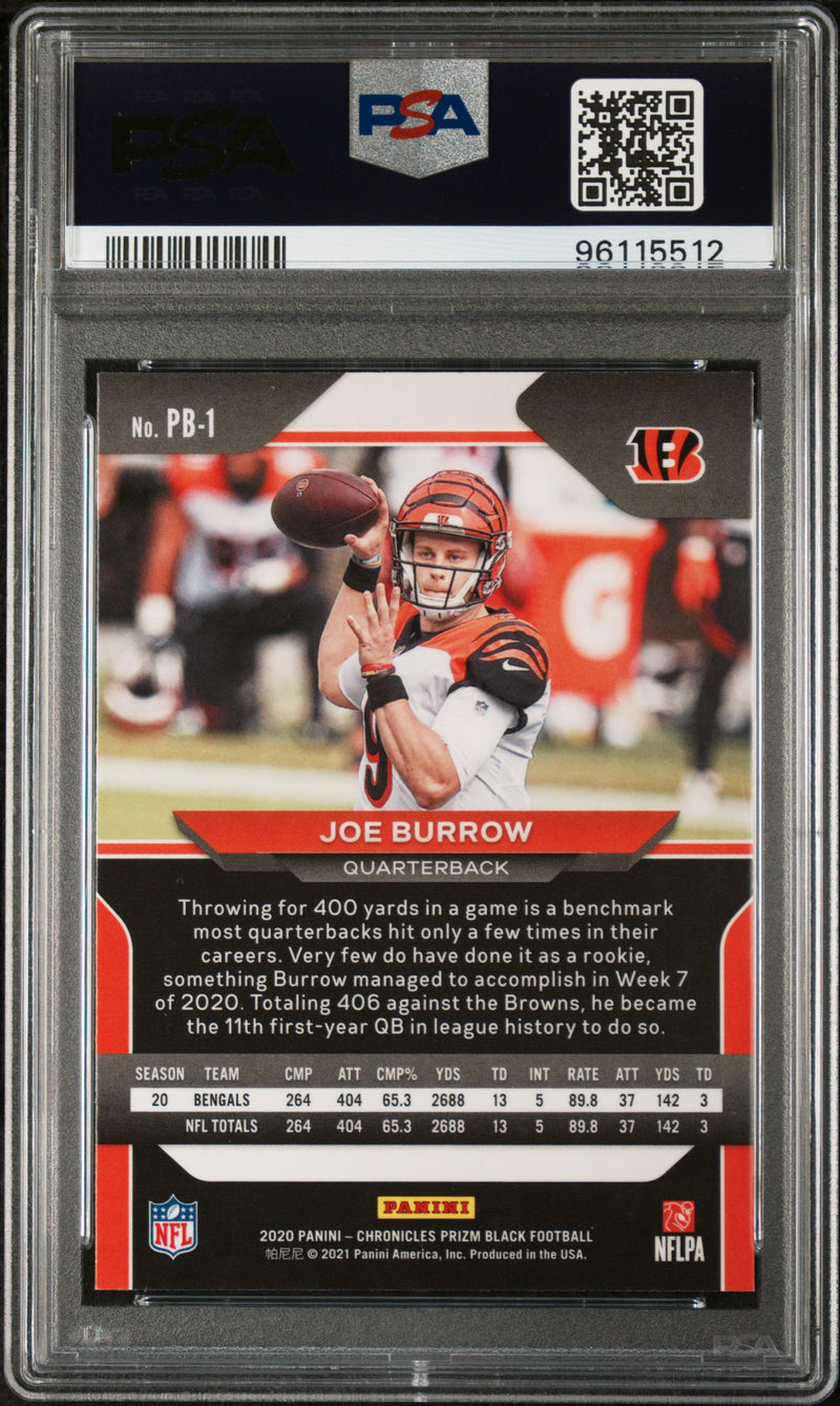 2020 Panini Chronicles Prizm Black Joe Burrow