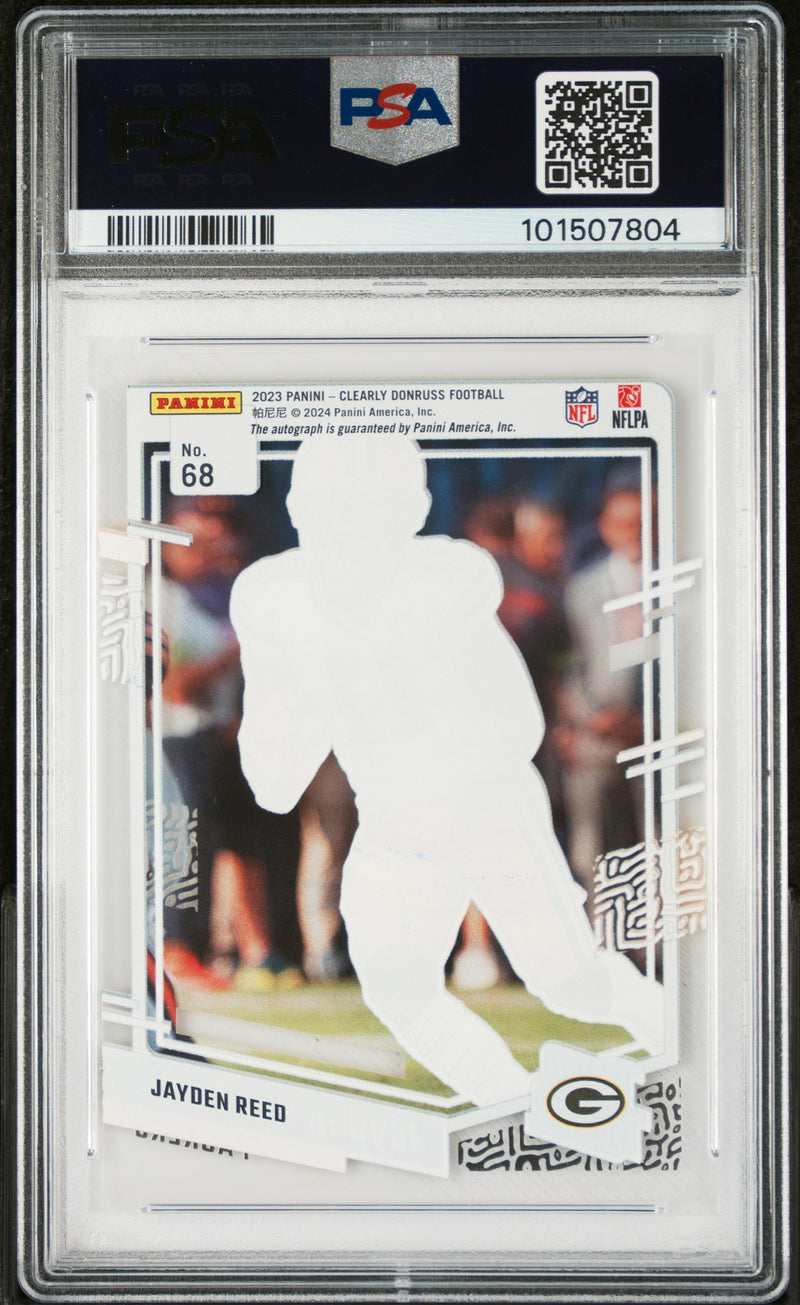 2023 Panini Clearly Donruss Jayden Reed Autograph