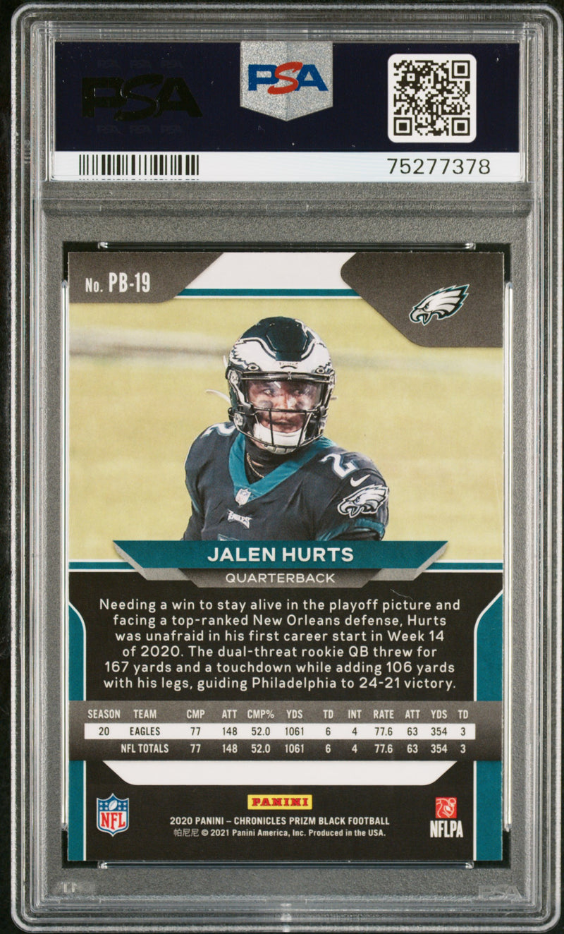 2020 Panini Chronicles Prizm Black Jalen Hurts