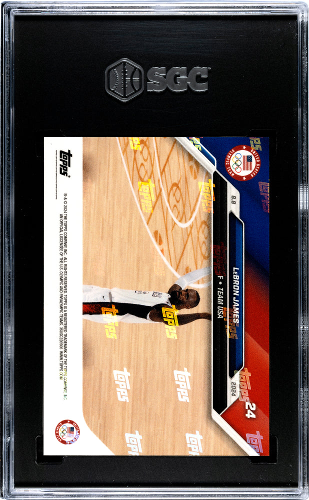2024 Topps Now Olympic Games LeBron James #24 SGC 10