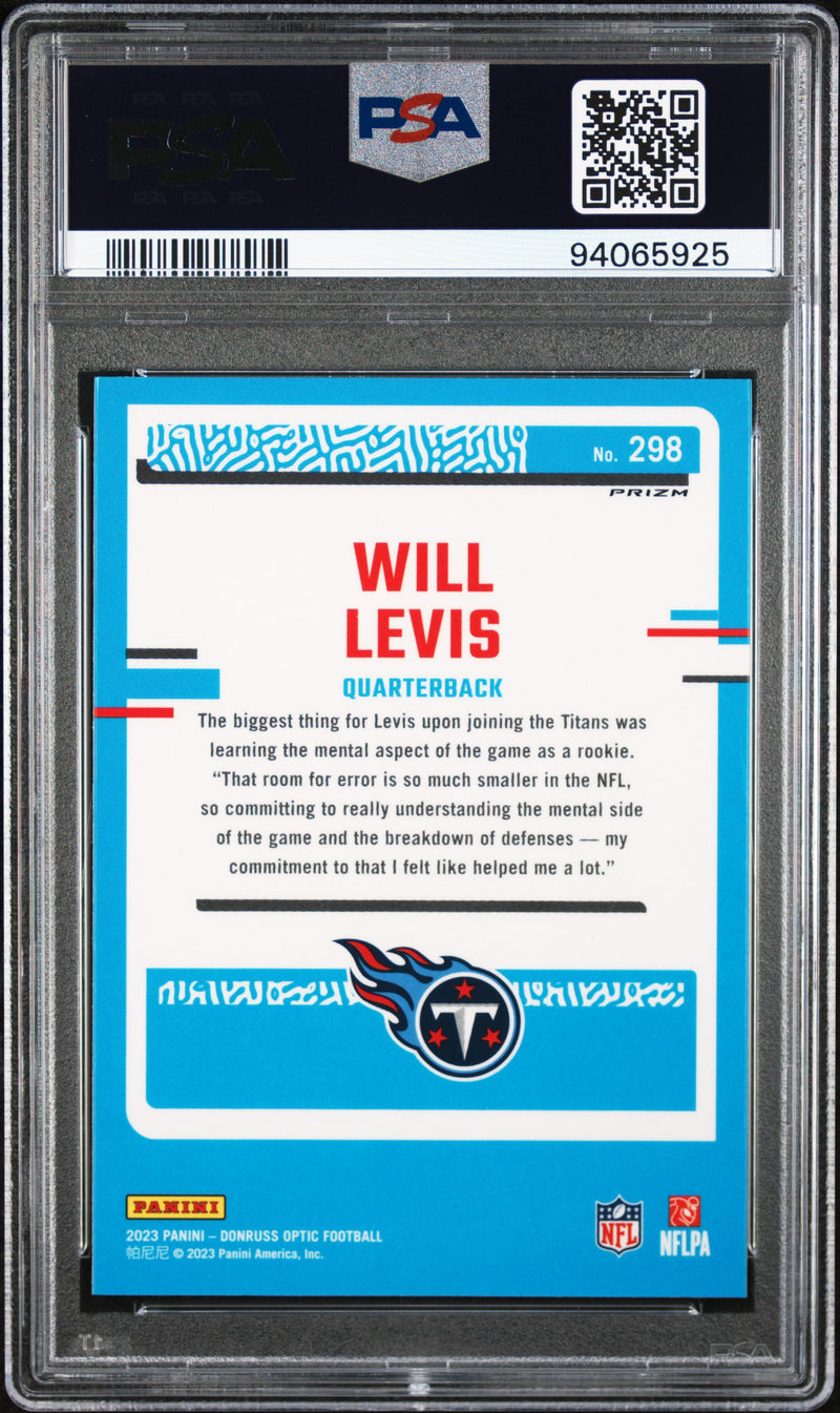 2023 Panini Donruss Optic Will Levis