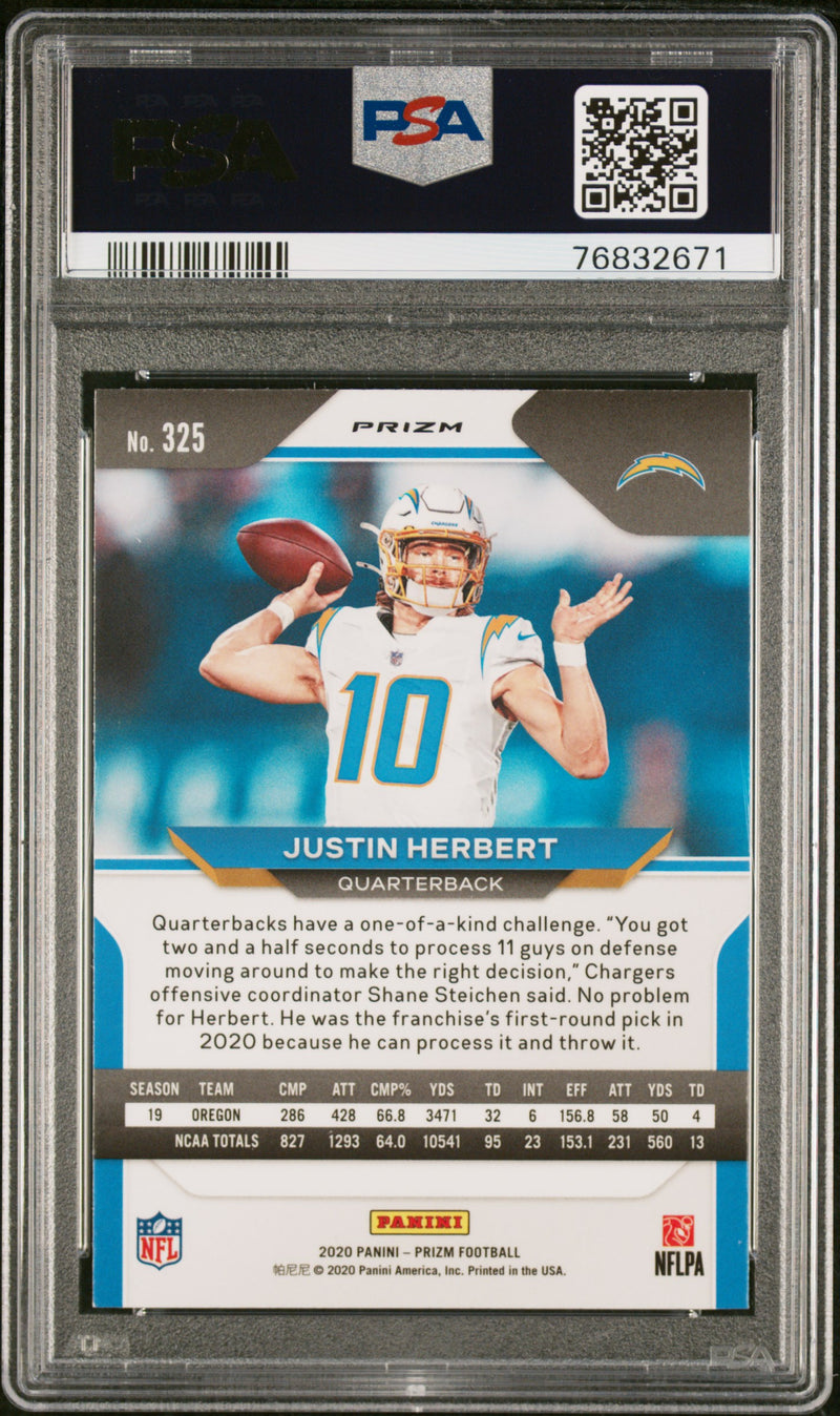 2020 Panini Prizm Justin Herbert Disco Prizm