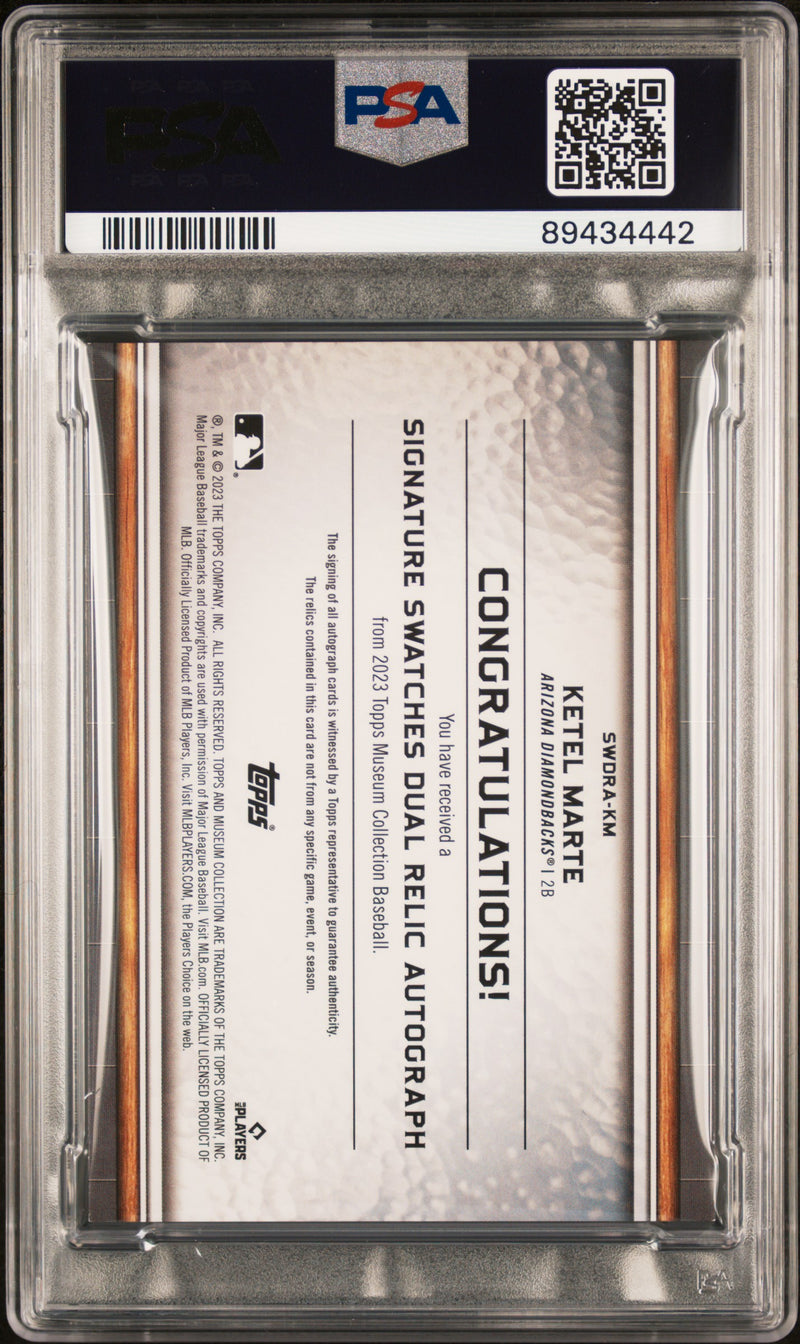 2023 Museum Collection Signature Swatches Dual Relic Ketel Marte PSA 9 2/10