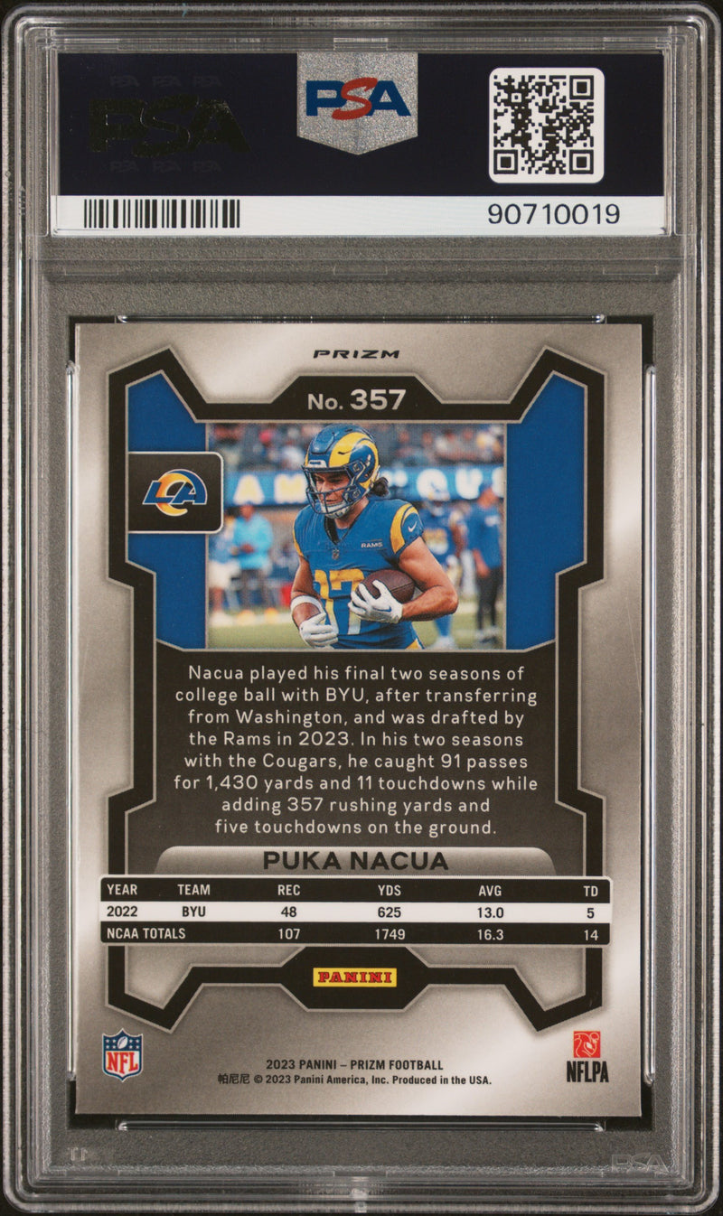 2023 Panini Prizm Puka Nacua RC - Orange Lazer