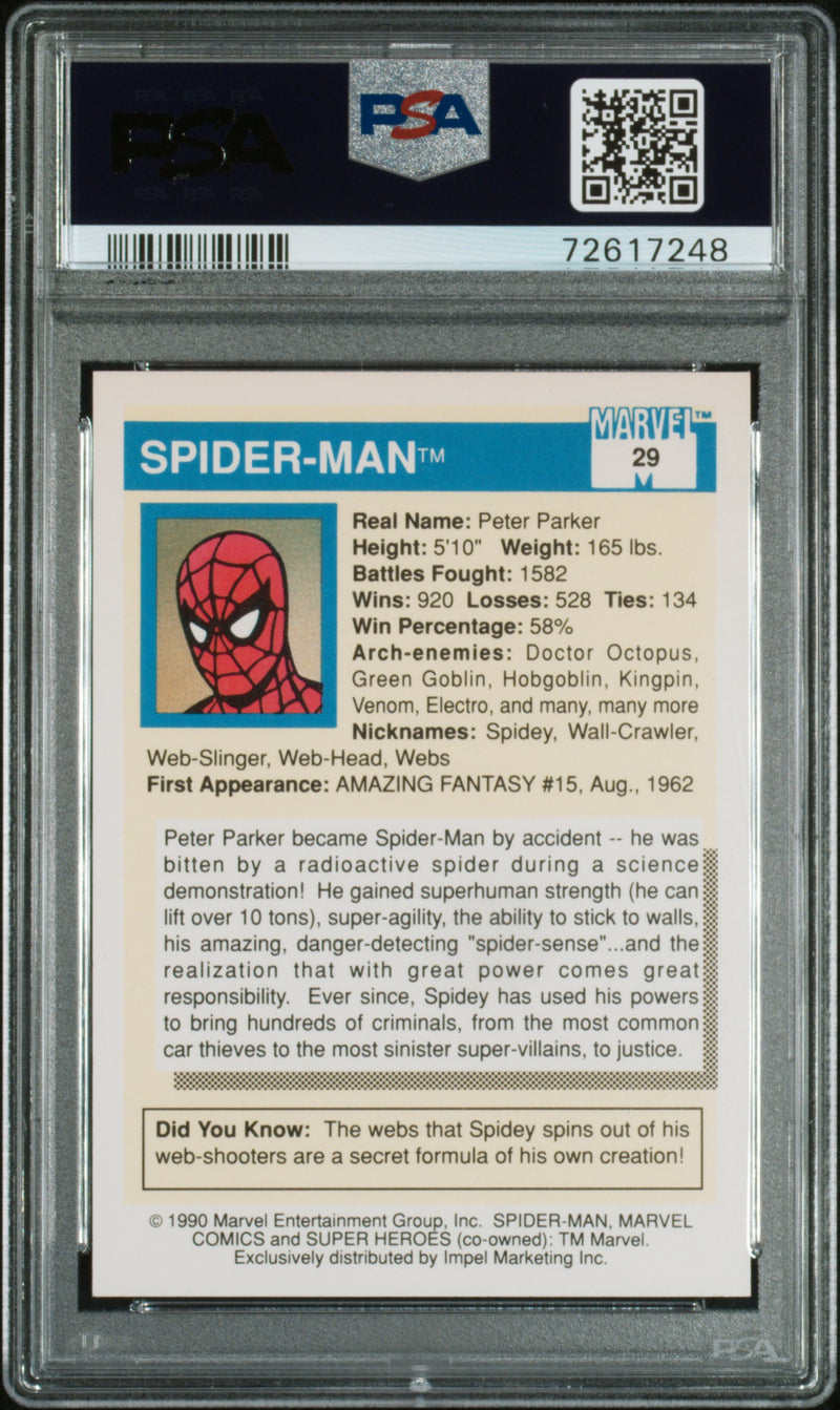 1990 Marvel Universe Marvel Spider-Man