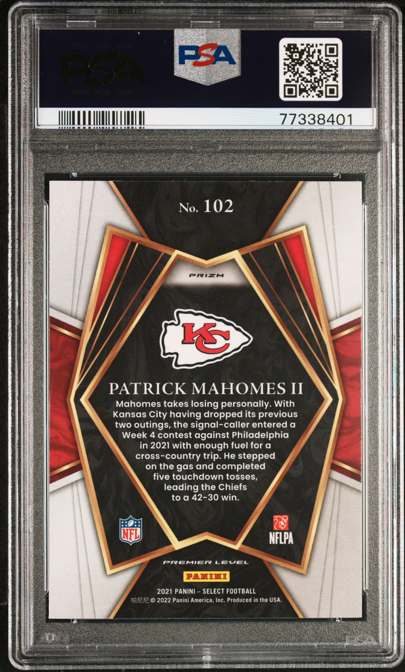 2021 Panini Select Patrick Mahomes II Cosmic Prizm