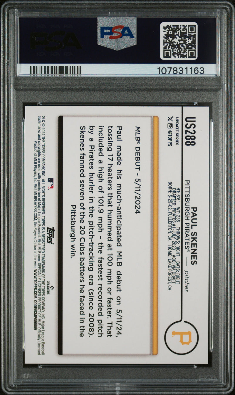 2024 Topps Update Paul Skenes Rainbow Foil
