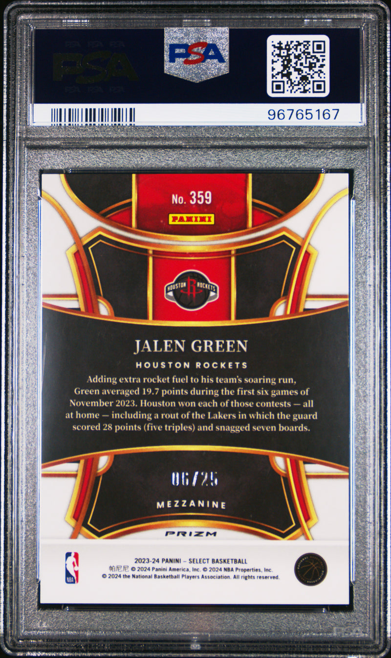 2023 Panini Select Jalen Green Tie Dye Prizm