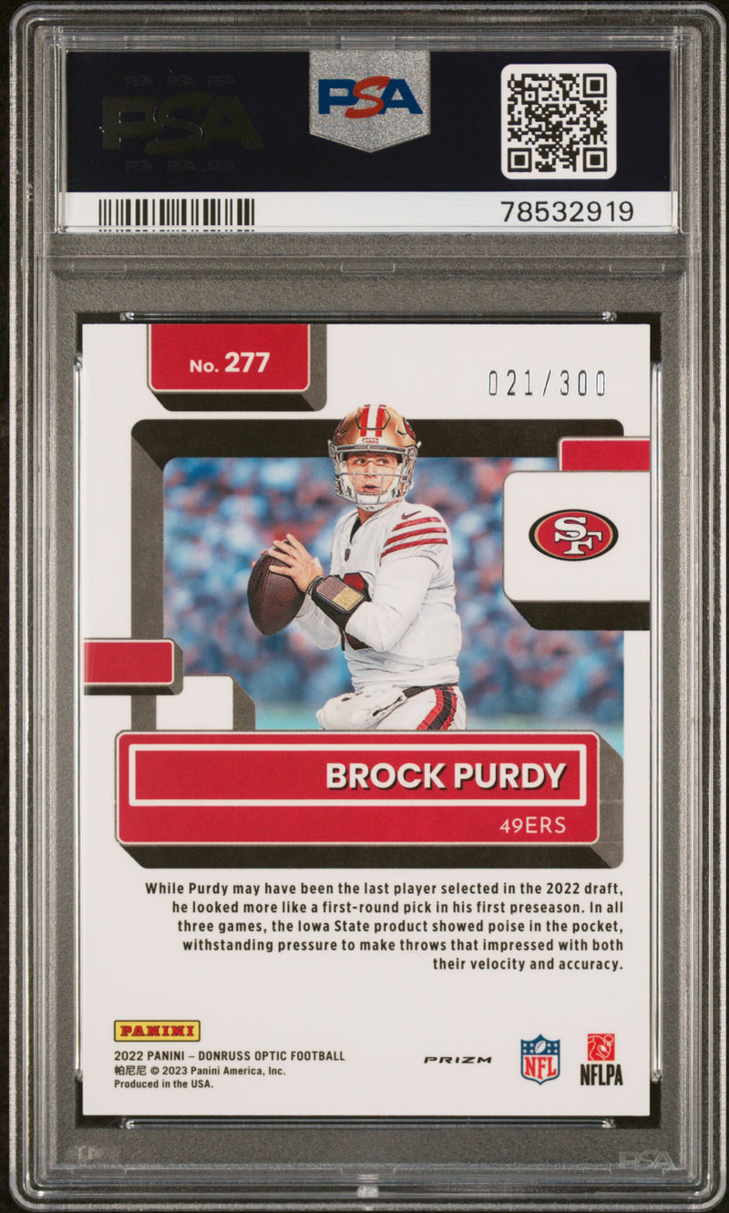 2022 Panini Donruss Optic Brock Purdy Wave