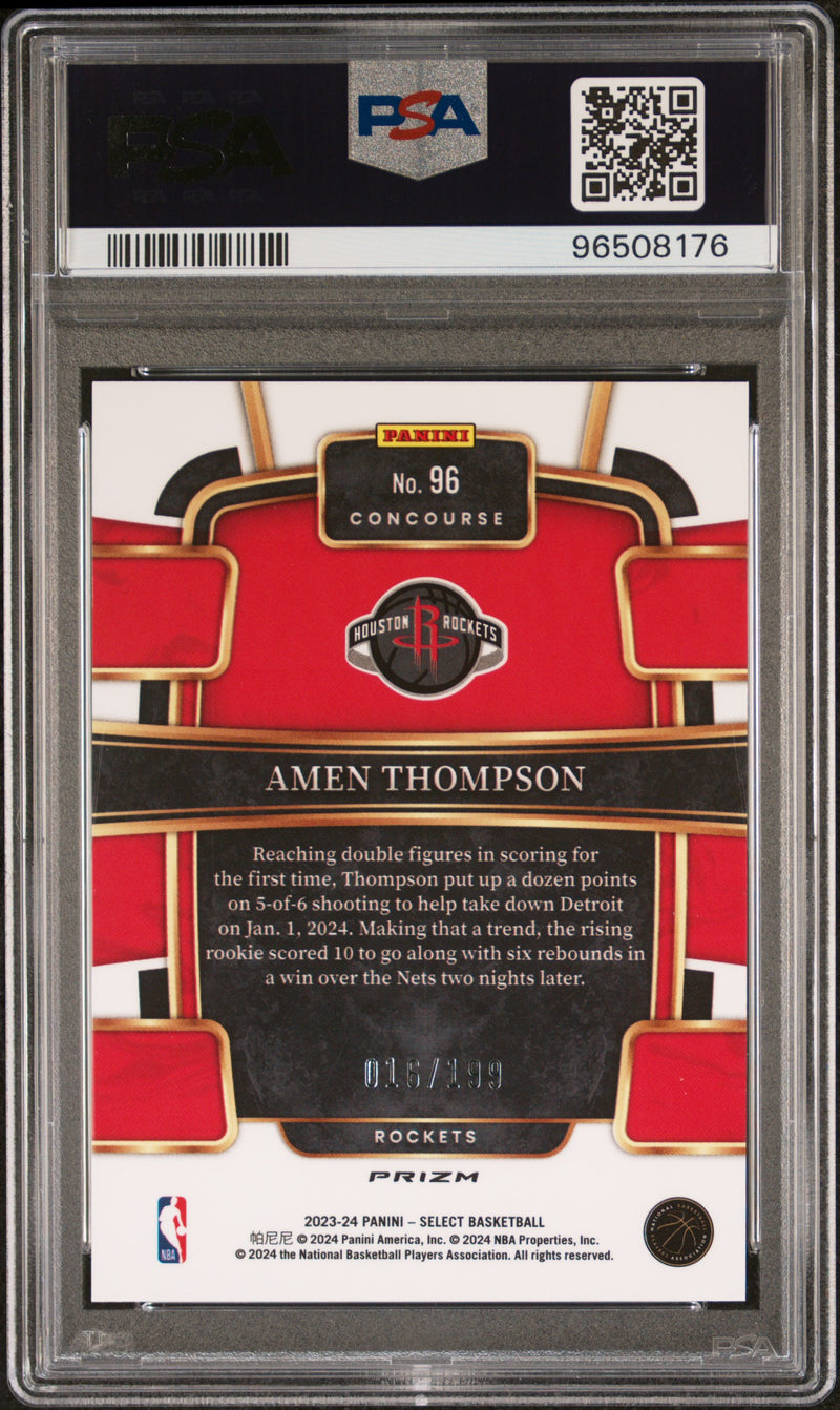 2023 Panini Select Amen Thompson Red Prizm