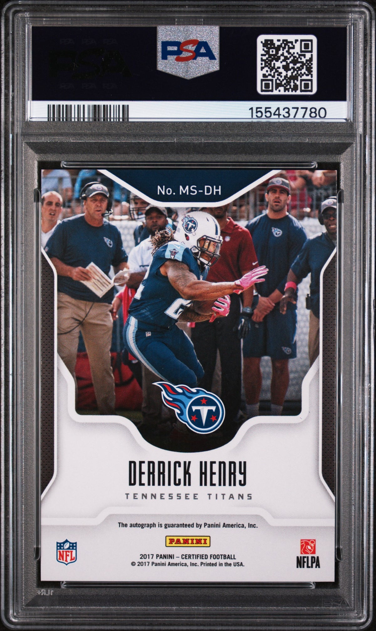 2017 Panini Certified Mirror Signatures Derrick Henry Purple 10/10 #MSDH PSA 8