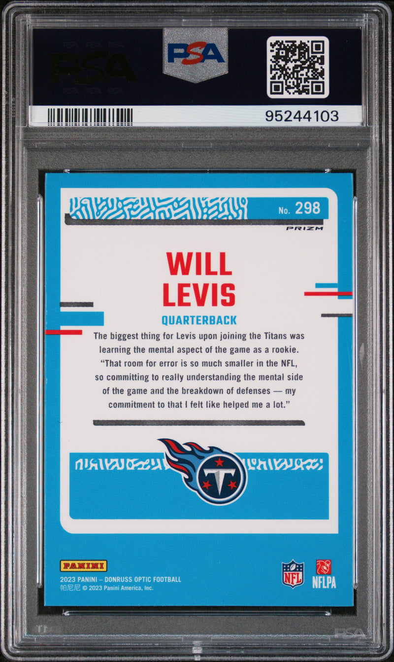 2023 Panini Donruss Optic Will Levis