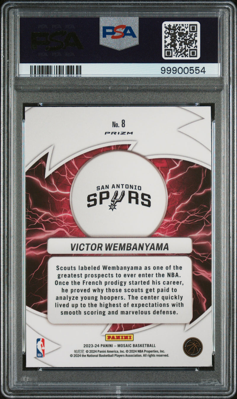 2023 Panini Mosaic Thunder Road Victor Wembanyama Green