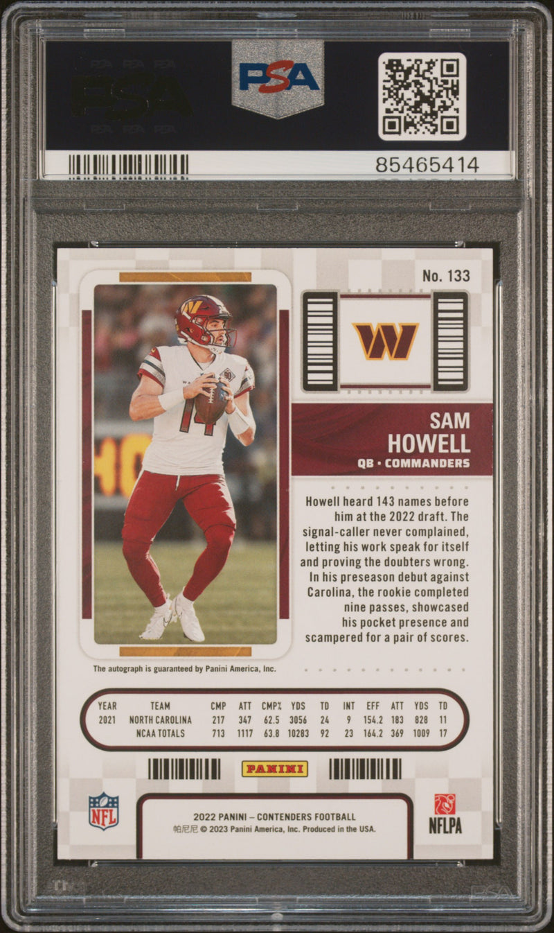 2022 Panini Contenders Sam Howell