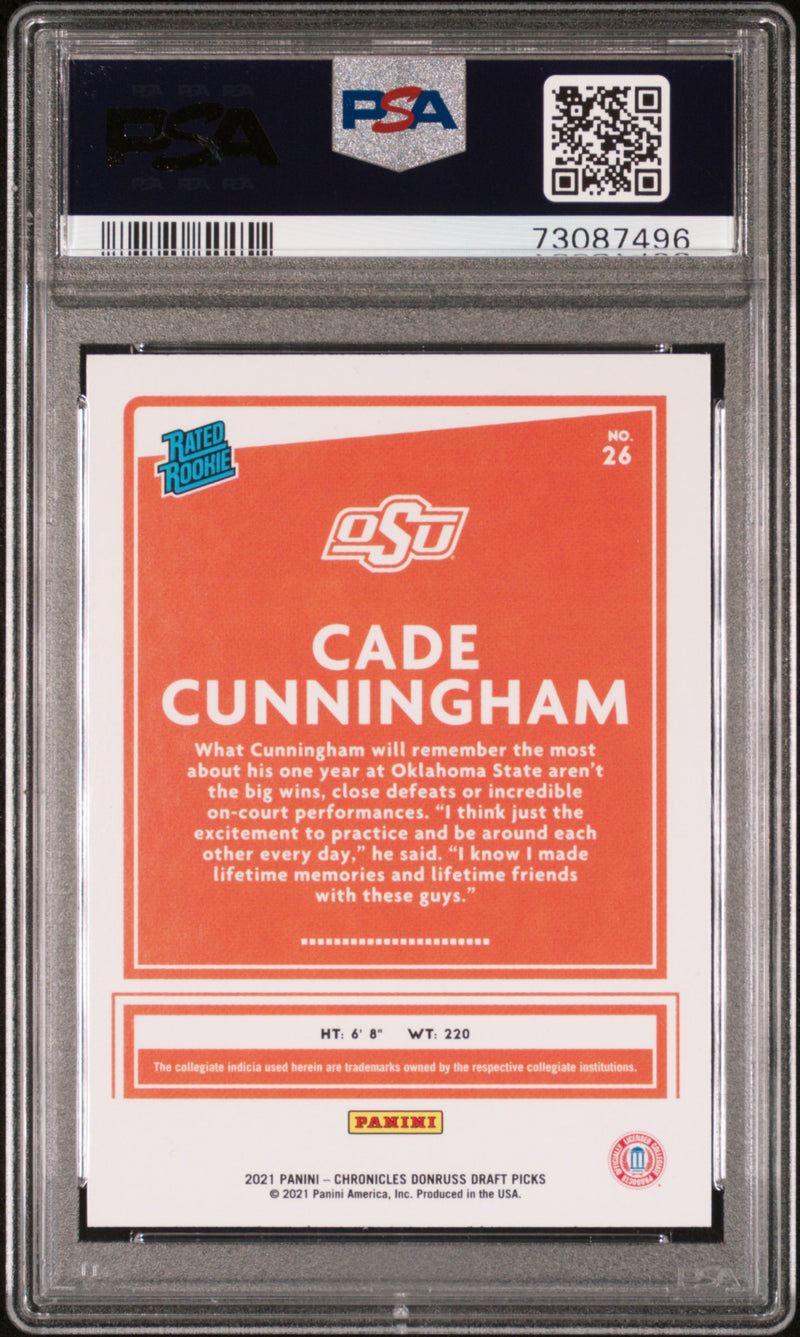 2021 Panini Chronicles Draft Picks Cade Cunningham