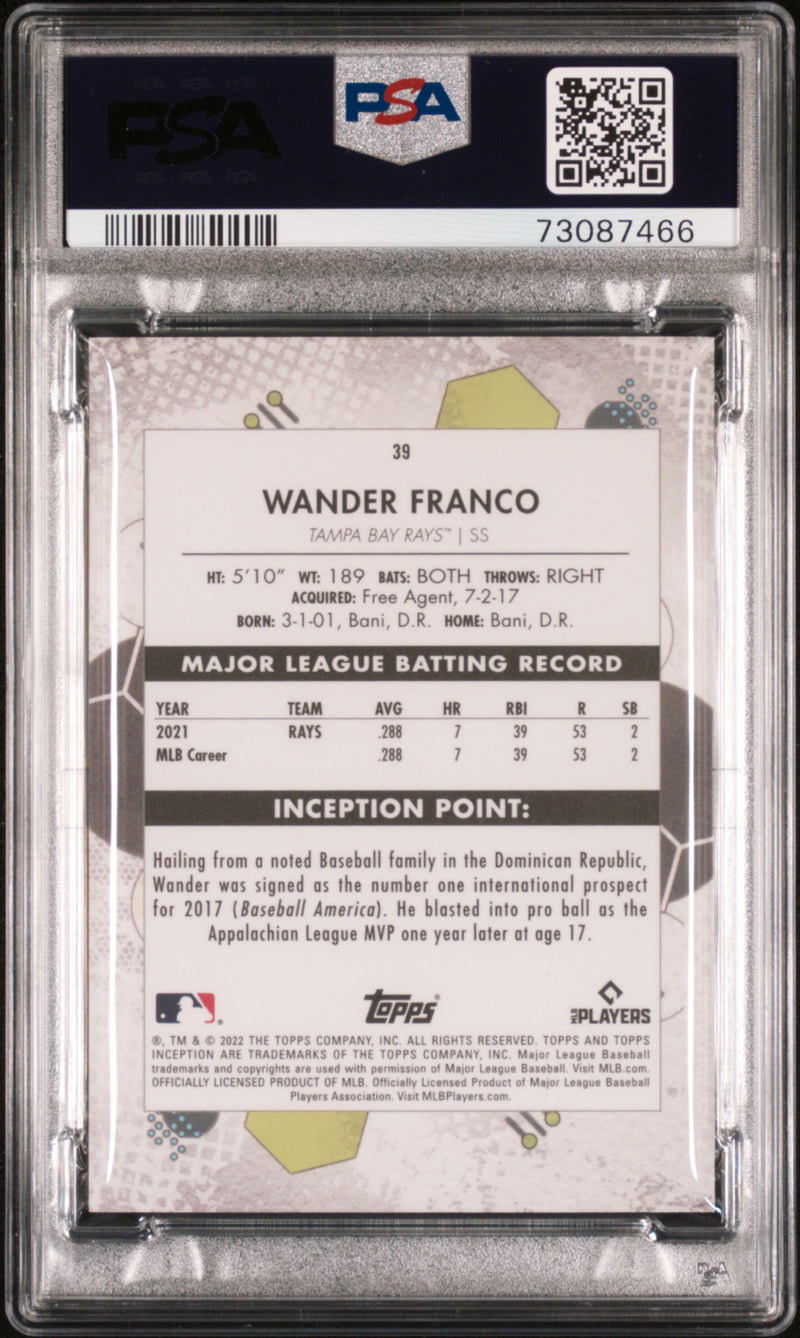 2022 Topps Inception Wander Franco Green