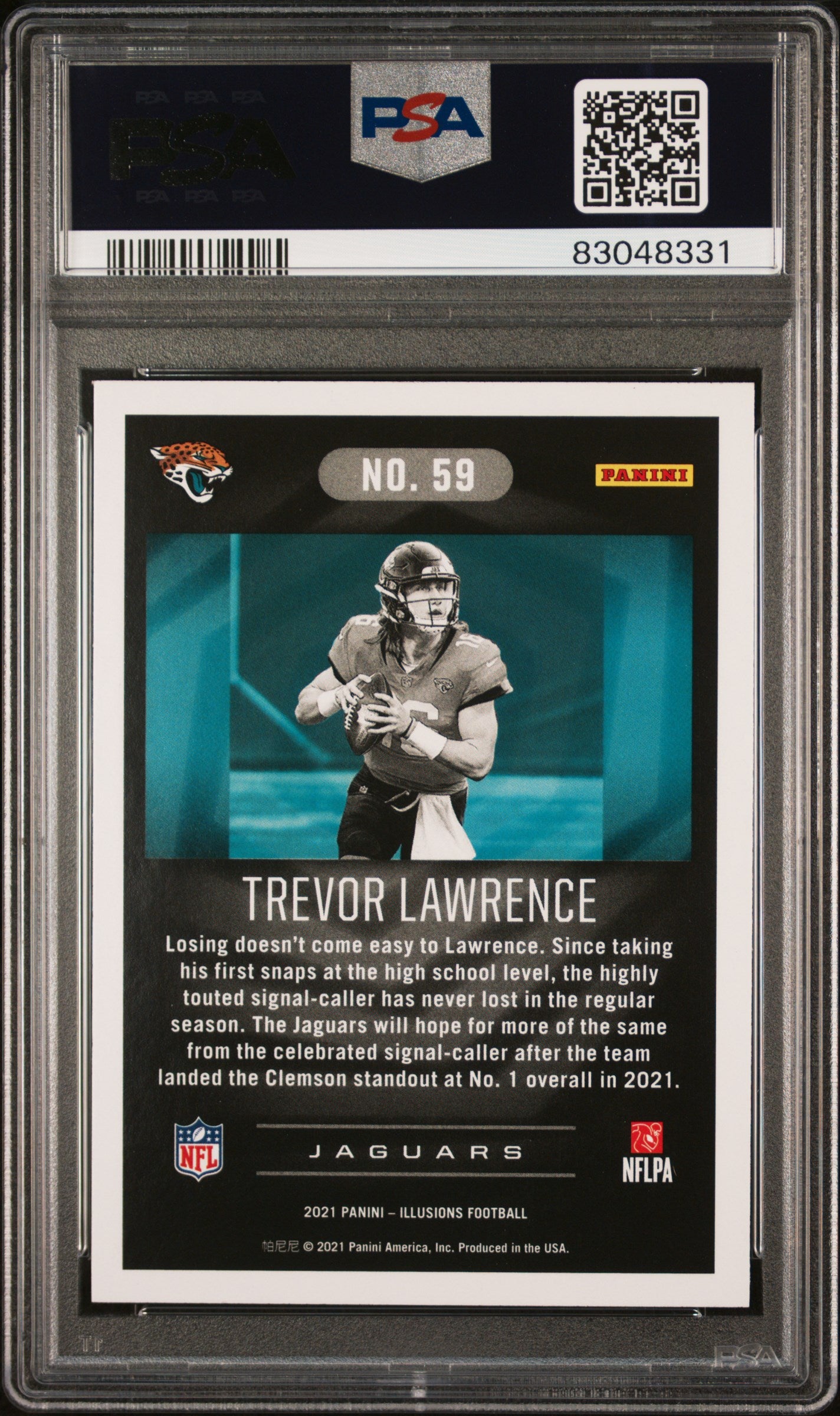 2021 Illusions Trevor Lawrence Retail Rookie #59 PSA 10 Jacksonville Jaguars