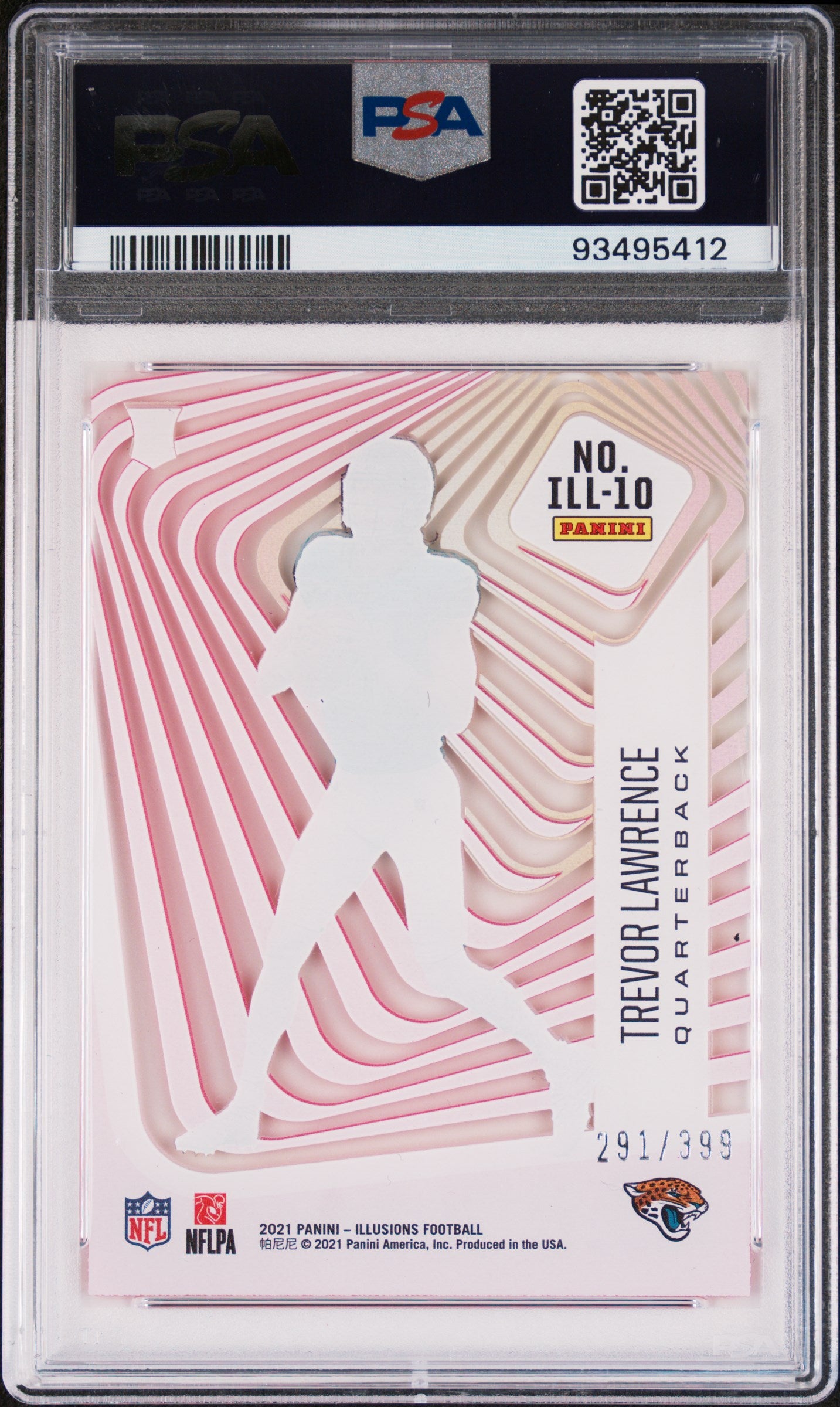2021 Illusions Illusionists Trevor Lawrence Pink Rookie PSA 10 Jacksonville Jags