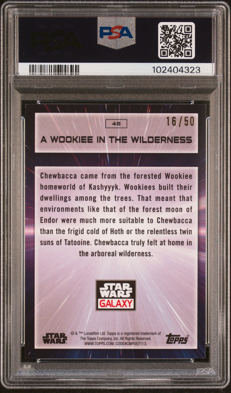 2022 Topps Chrome Star Wars Galaxy Chewbacca Wookies in Wilderness