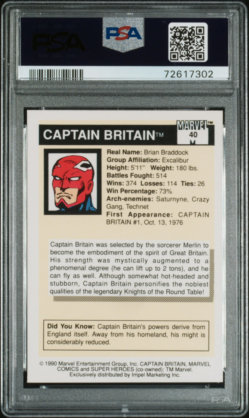 1990 Marvel Captain Britain