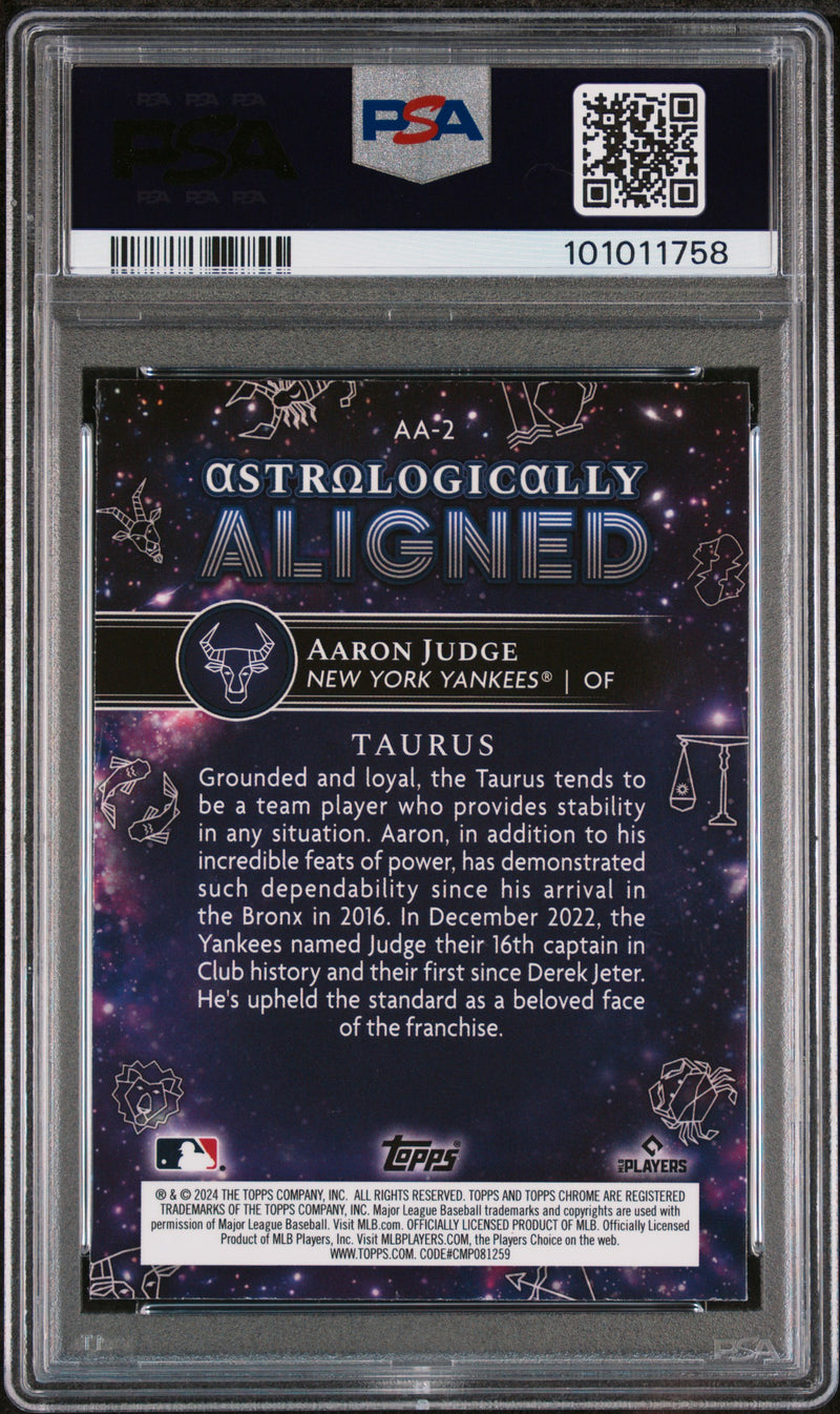 2024 Topps Chrome Cosmic Astrologically Aligned Aaron Judge