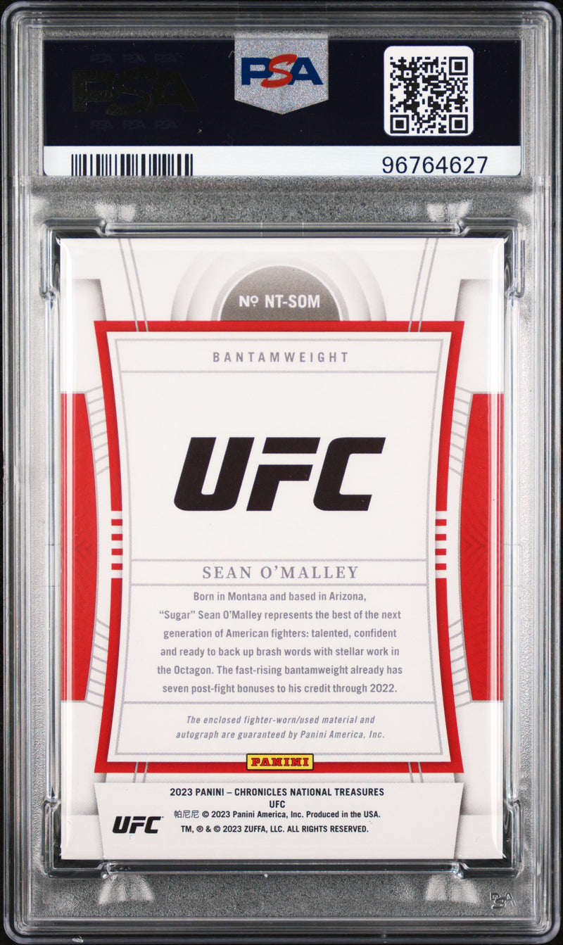 2023 Chronicles UFC National Treasures Memorabilia Auto Sean O'Malley PSA 9 MINT