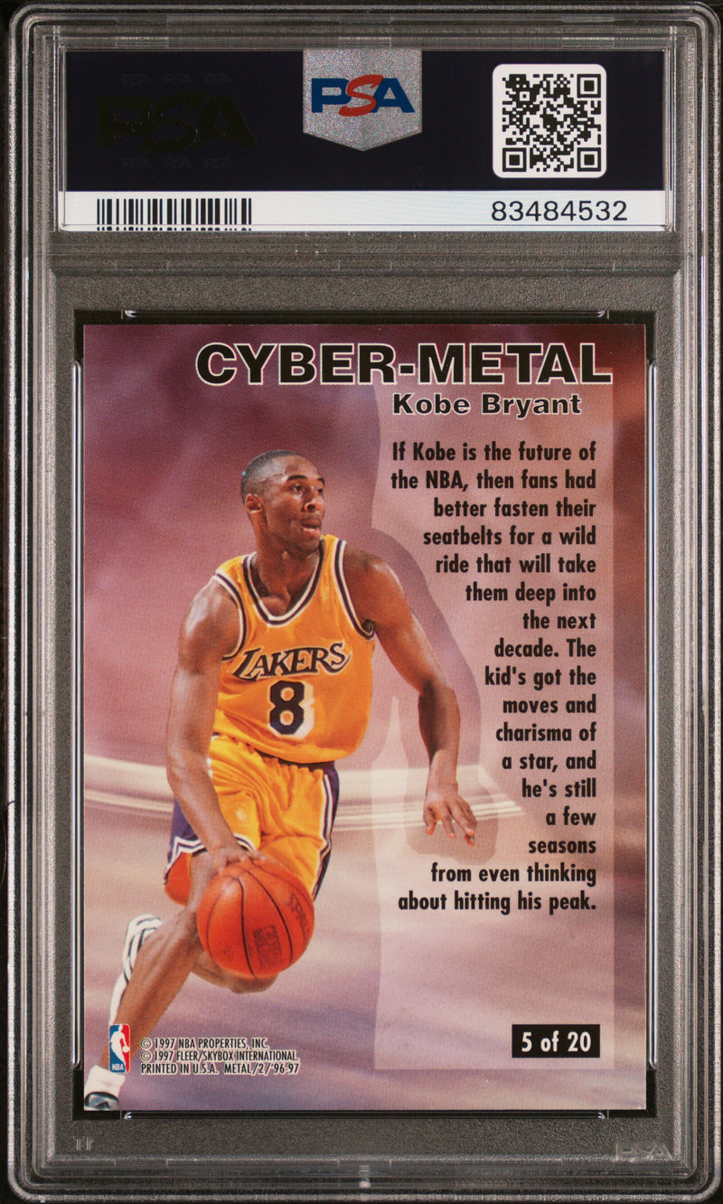 1996 Metal Cyber-Metal Kobe Bryant
