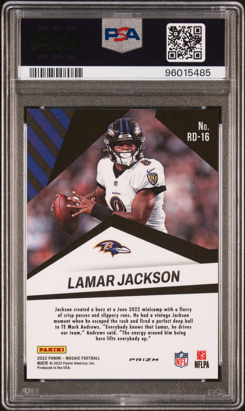 2022 Panini Mosaic Razzle Dazzle Lamar Jackson Razzle Dazzle