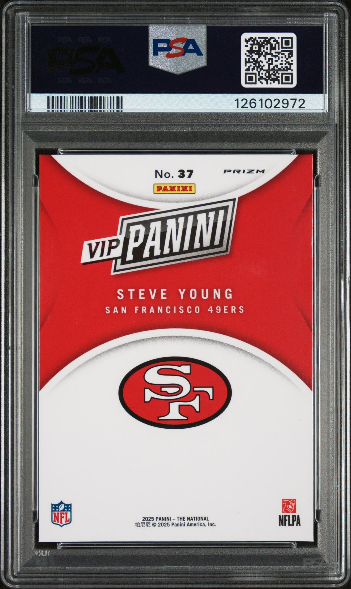 2025 Panini National Sports Collectors Convention Vip Gold Steve Young #37 PSA 9