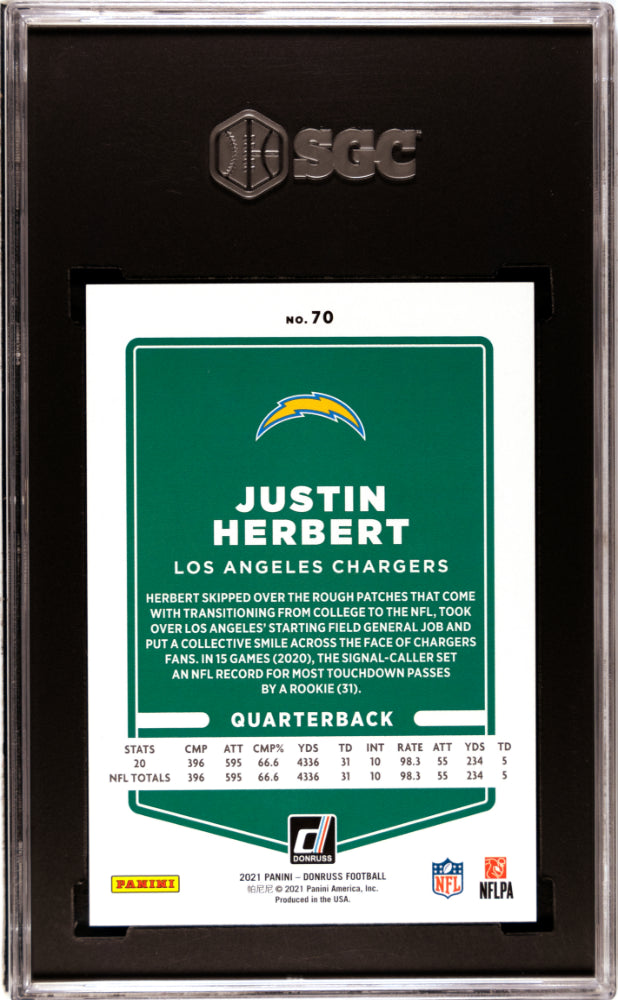 2021 Donruss Justin Herbert