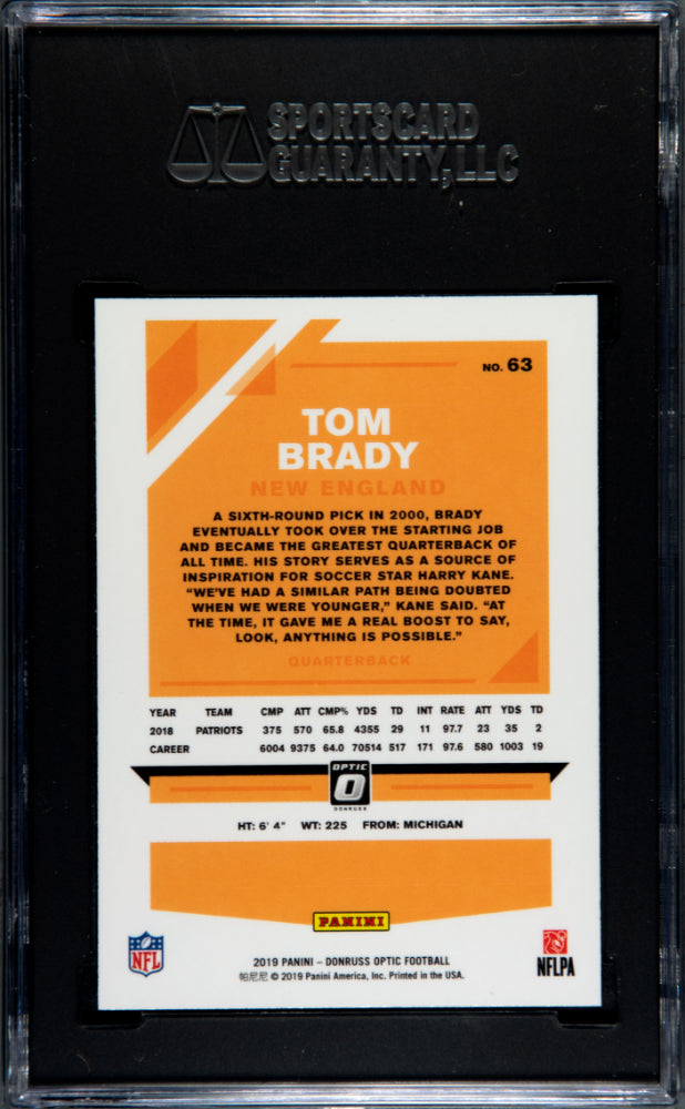 2019 Donruss Optic Tom Brady