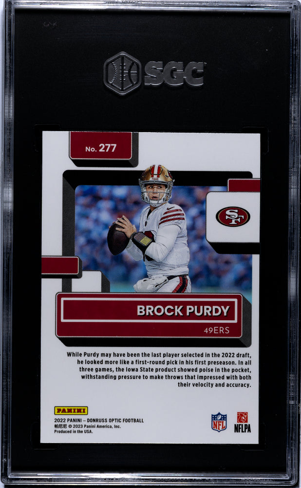 2022 Donruss Optic Brock Purdy Rated Rookie