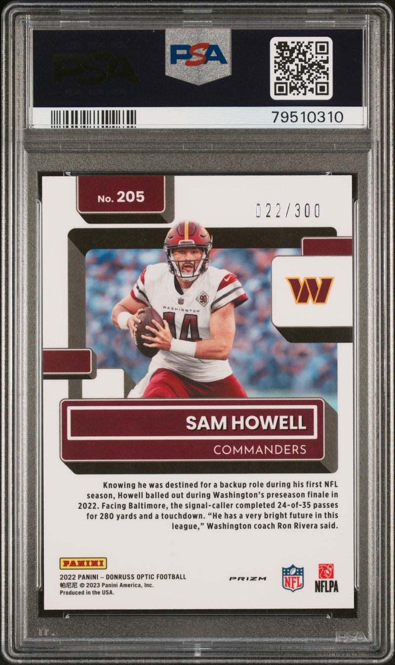 2022 Panini Donruss Optic Sam Howell