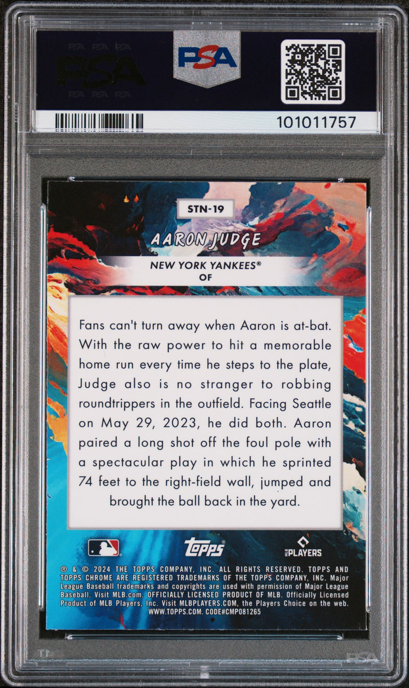 2024 Topps Chrome Cosmic Stars In The Night Aaron Judge