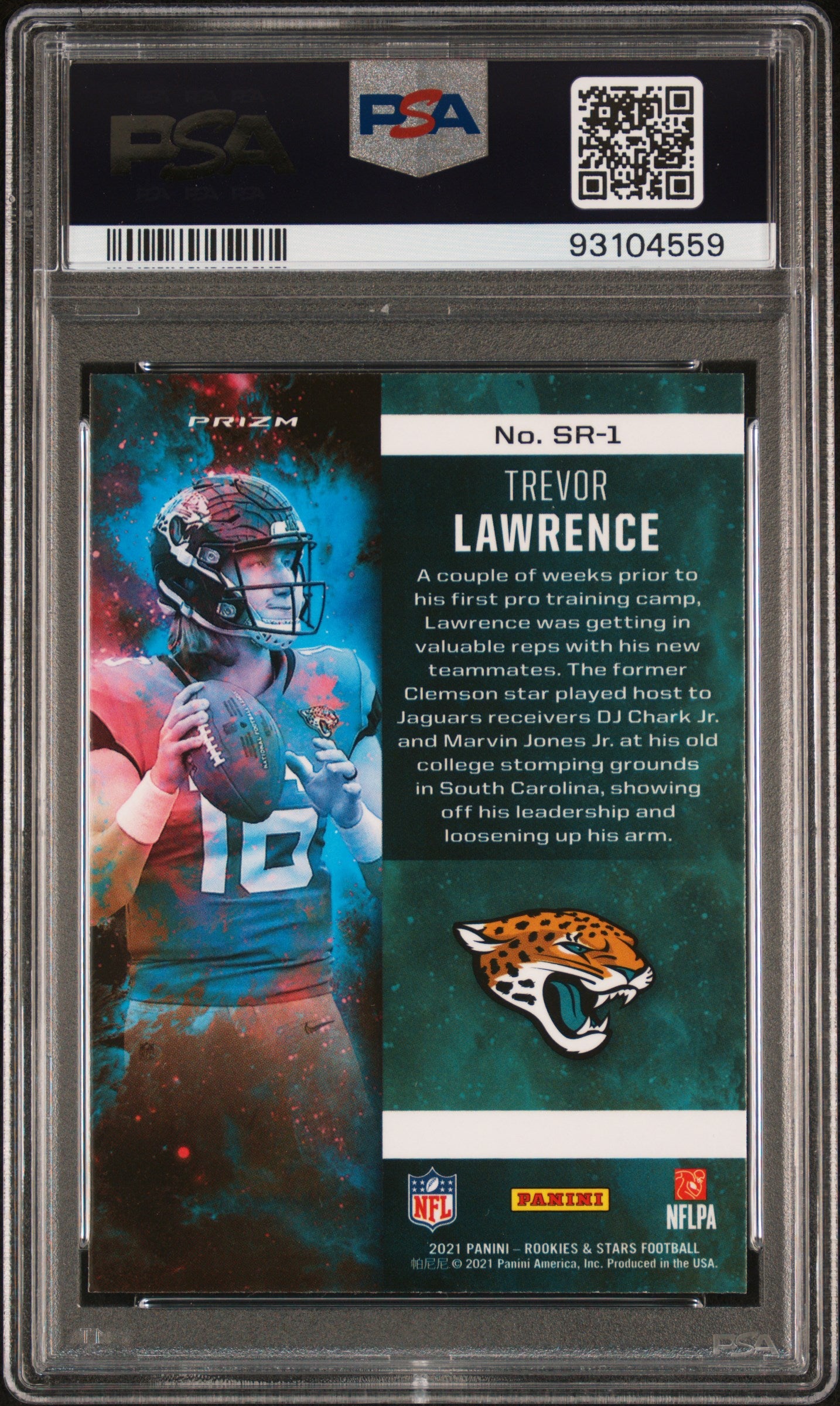2021 Rookies & Stars Stellar Rookies Trevor Lawrence PSA 10 Jacksonville Jaguars