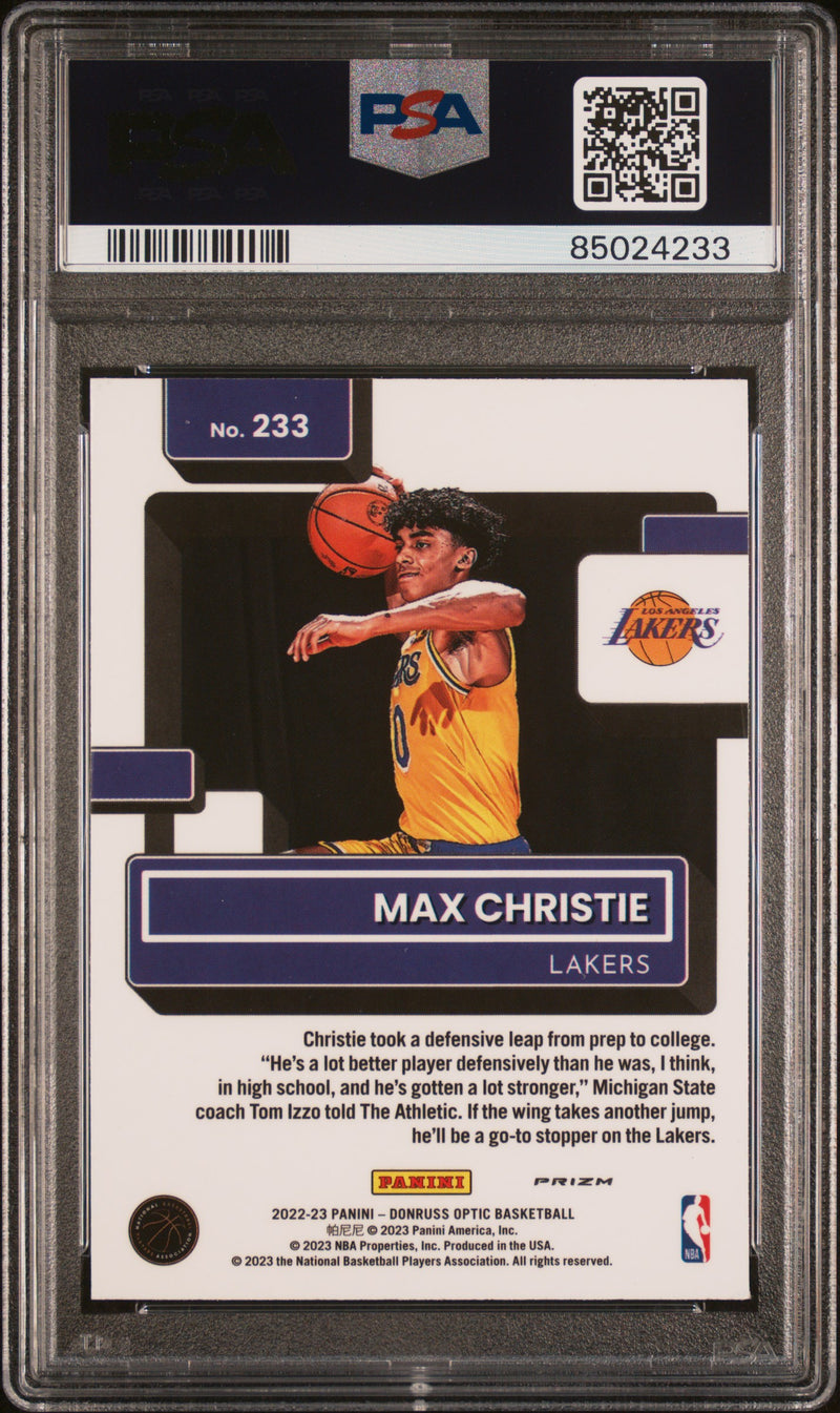 2022 Panini Donruss Optic Max Christie