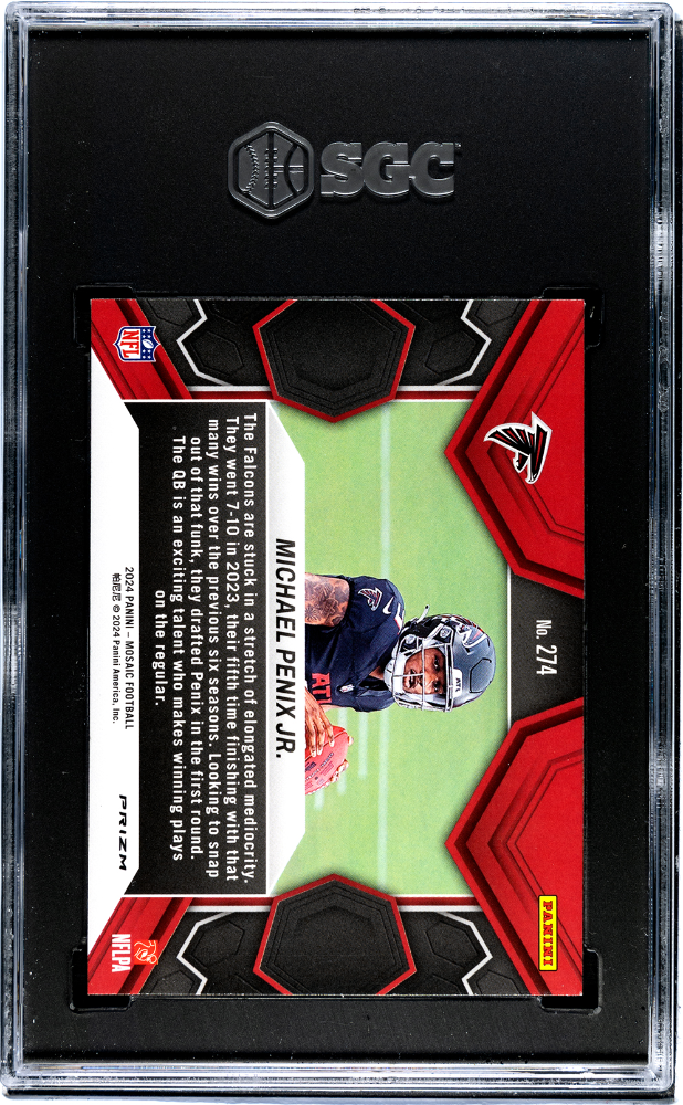 2024 Panini Mosaic Michael Penix JR. Prizm #274 SGC 8.5