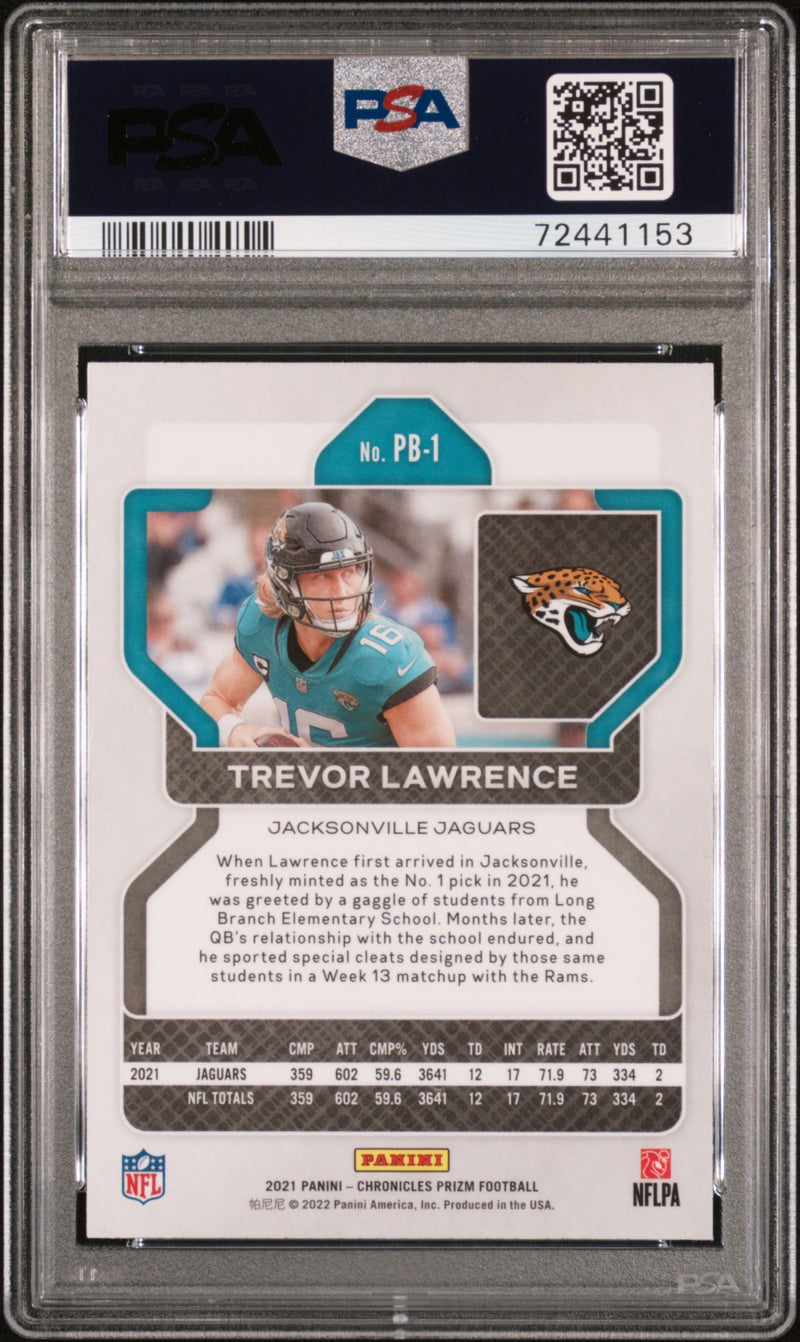 2021 Panini Chronicles Prizm Black Trevor Lawrence Prizm Black