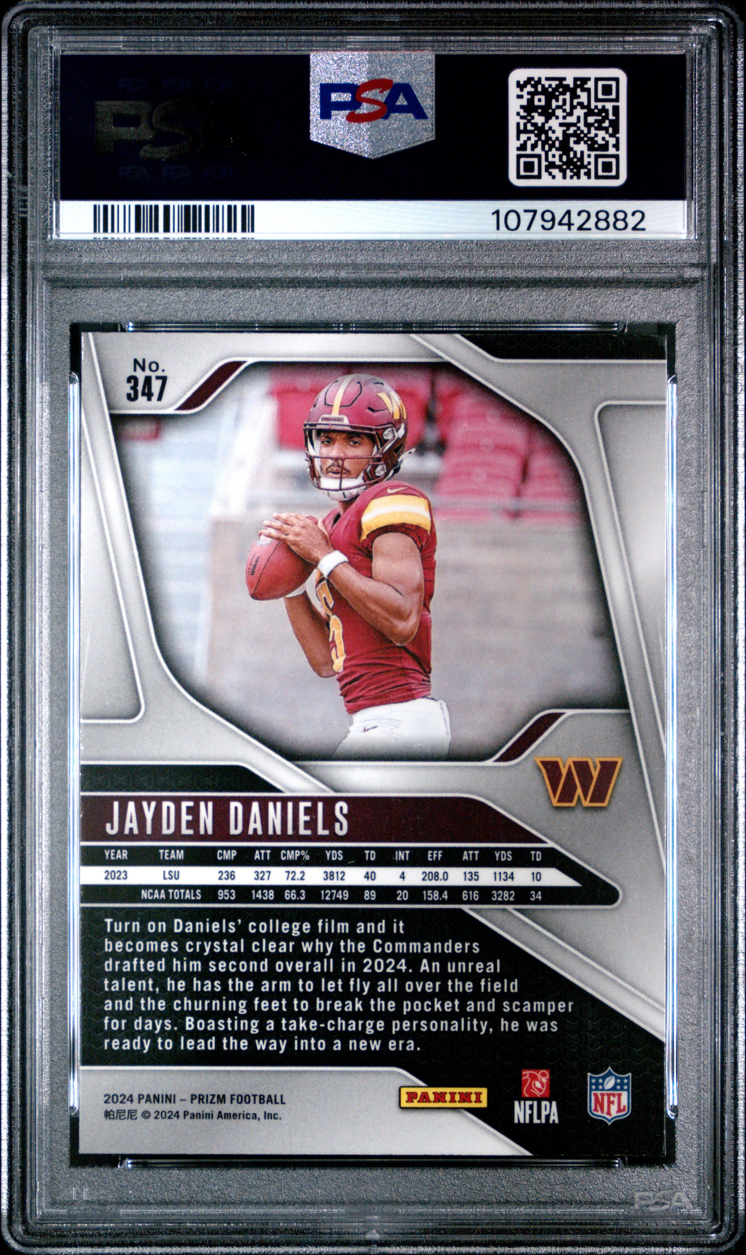2024 Panini Prizm Jayden Daniels #347 PSA 10
