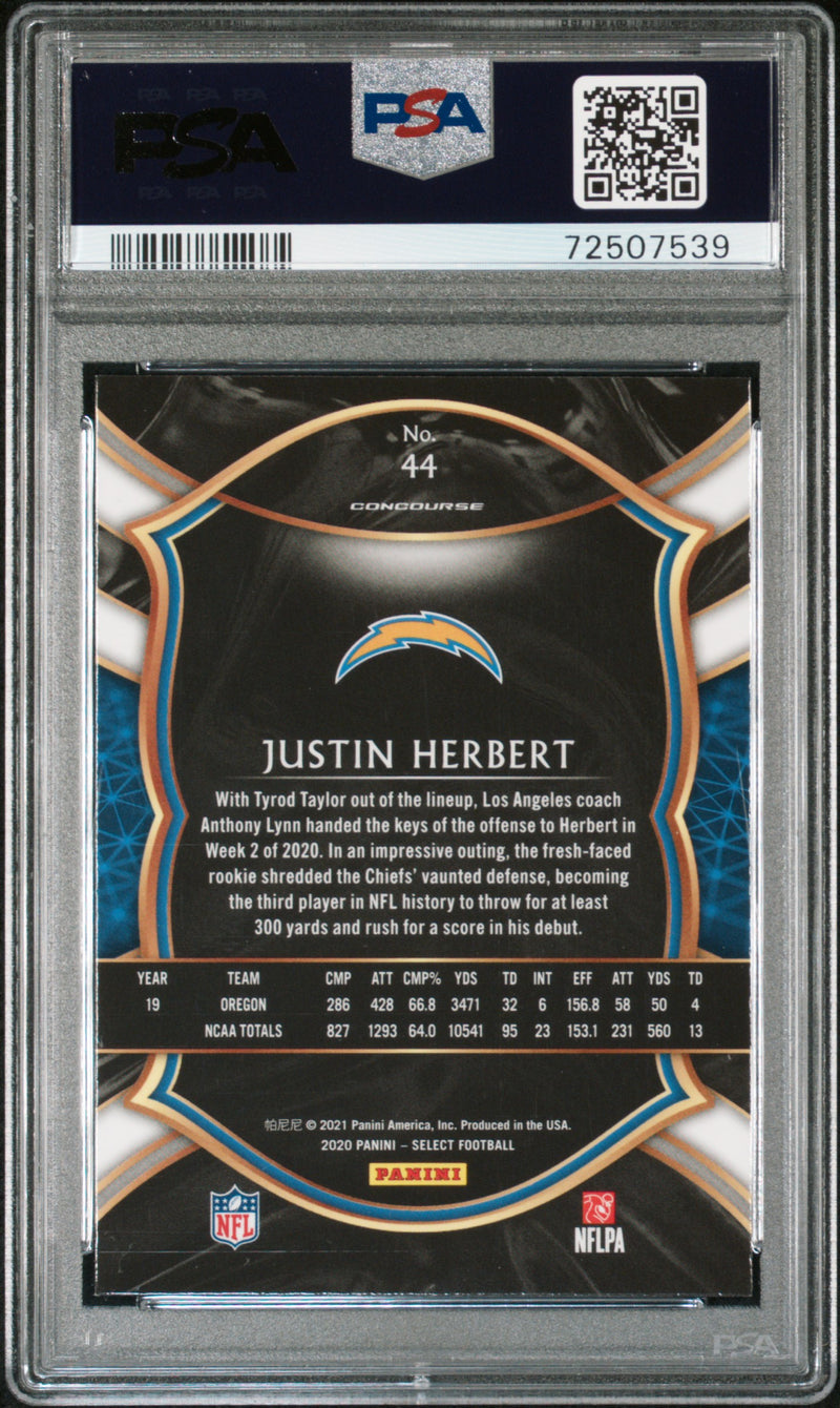 2020 Panini Select Justin Herbert