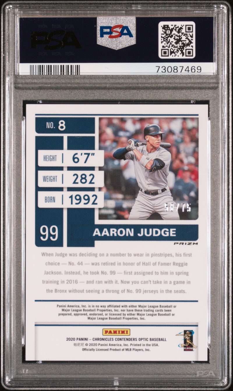 2020 Panini Chronicles Contenders Optic Aaron Judge