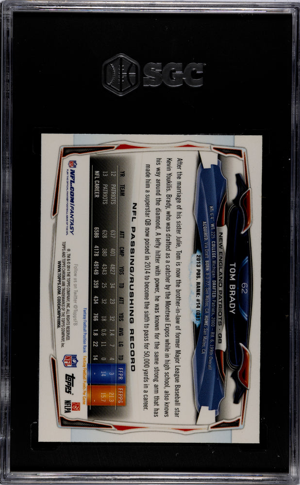 2014 Topps Chrome Tom Brady