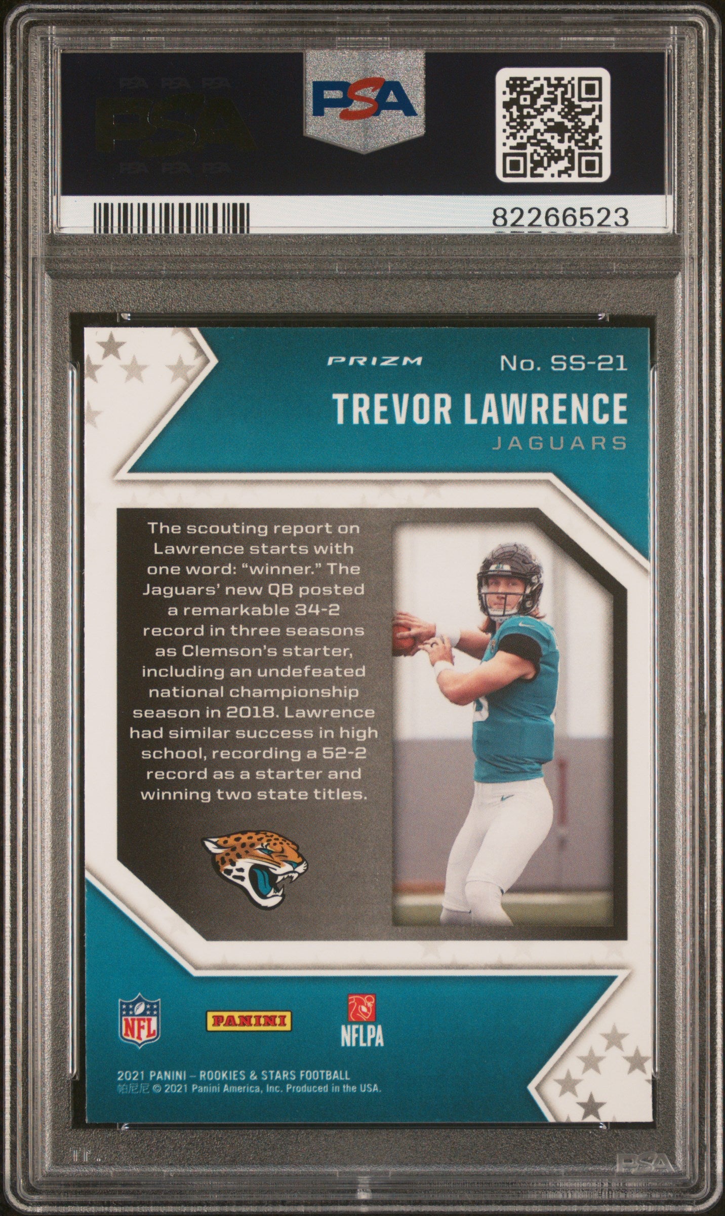 2021 Rookies & Stars Star Studded Trevor Lawrence Longevity PSA 10 Jacksonville