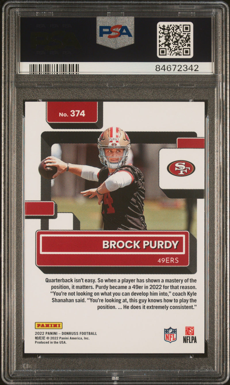 2022 Panini Donruss Brock Purdy