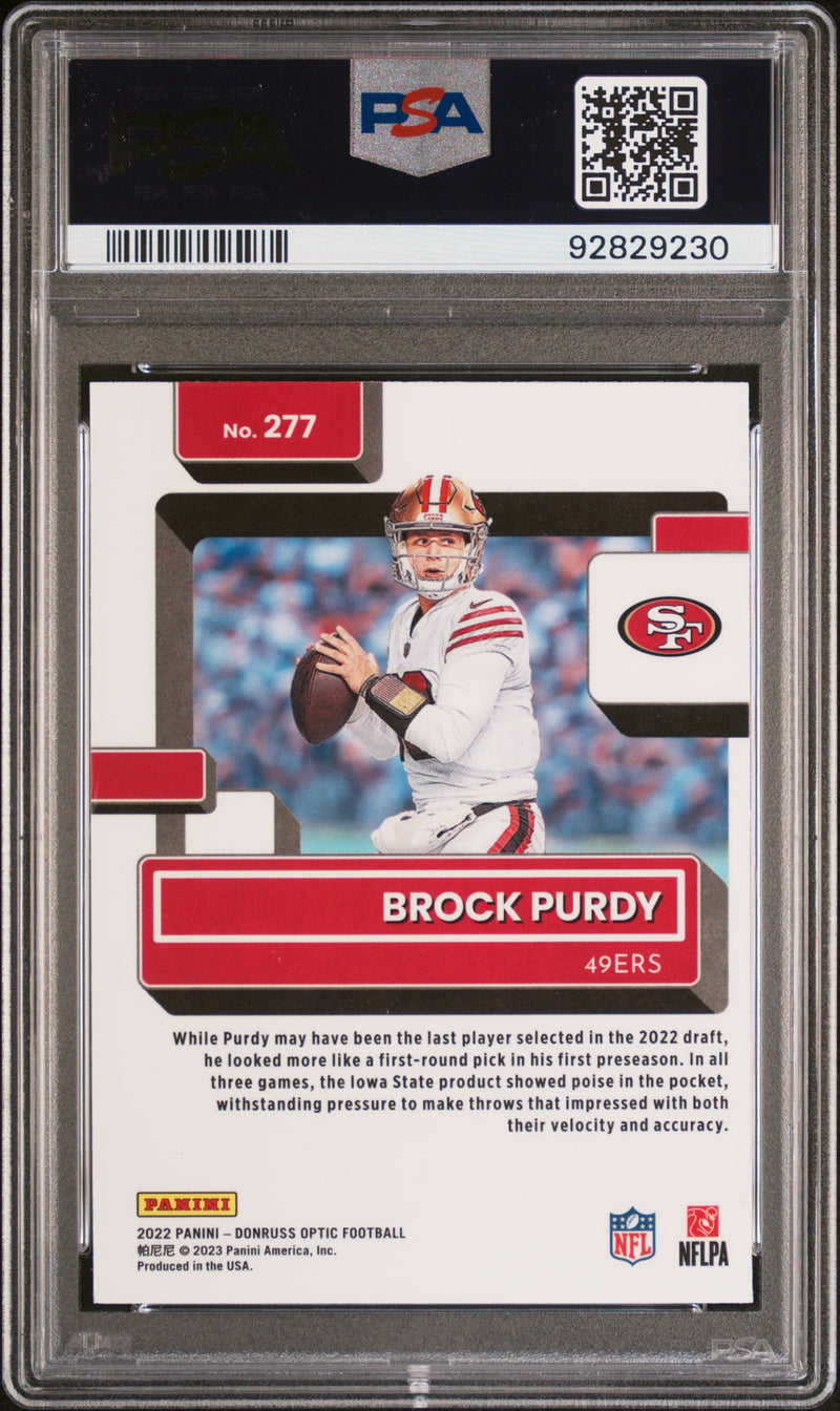 2022 Panini Donruss Optic Brock Purdy