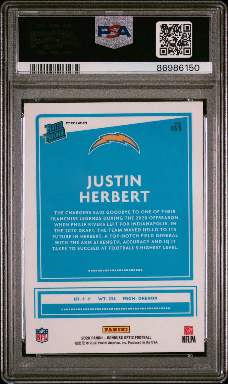 2020 Panini Donruss Optic Justin Herbert