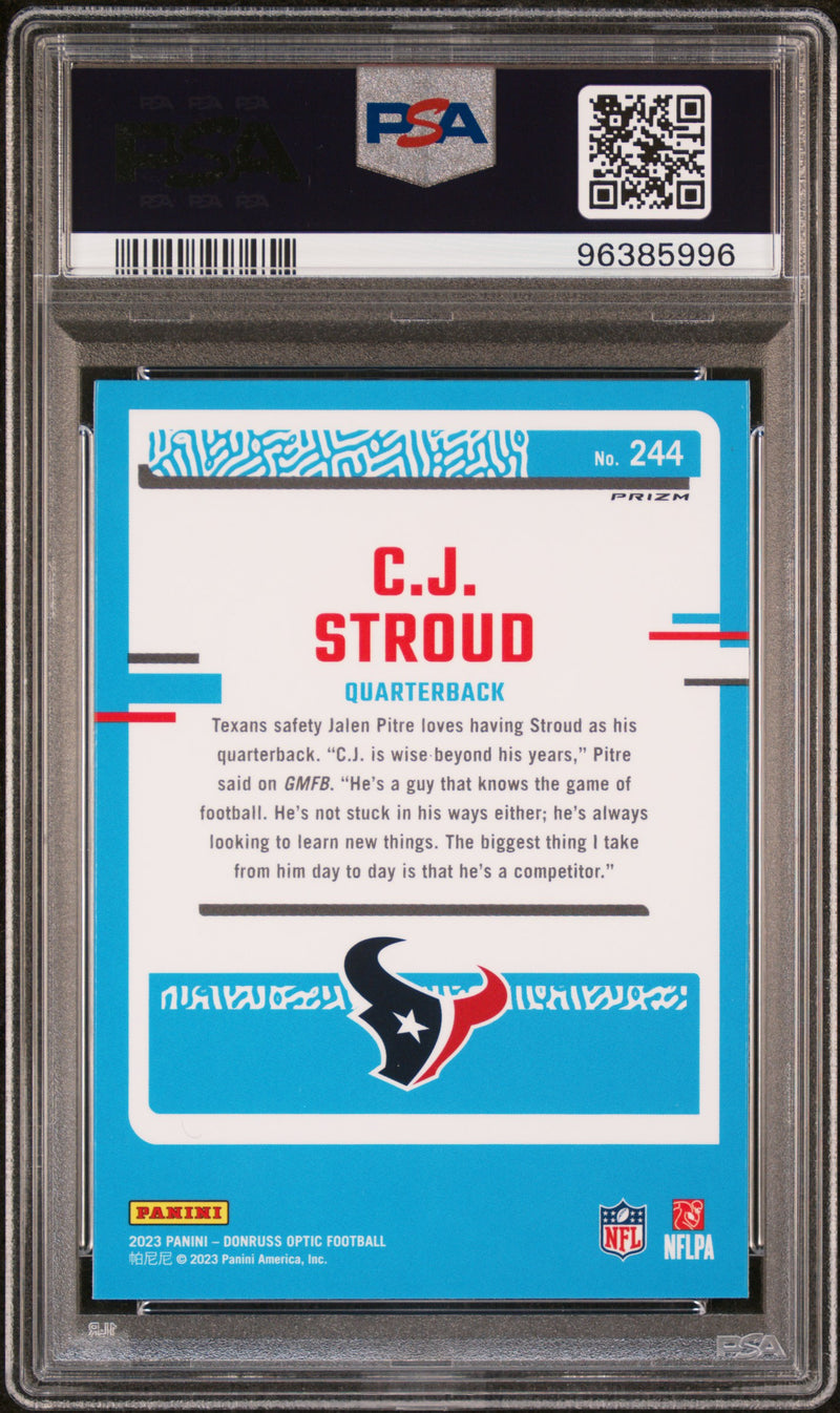 2023 Panini Donruss Optic CJ Stroud Purple Shock Rookie