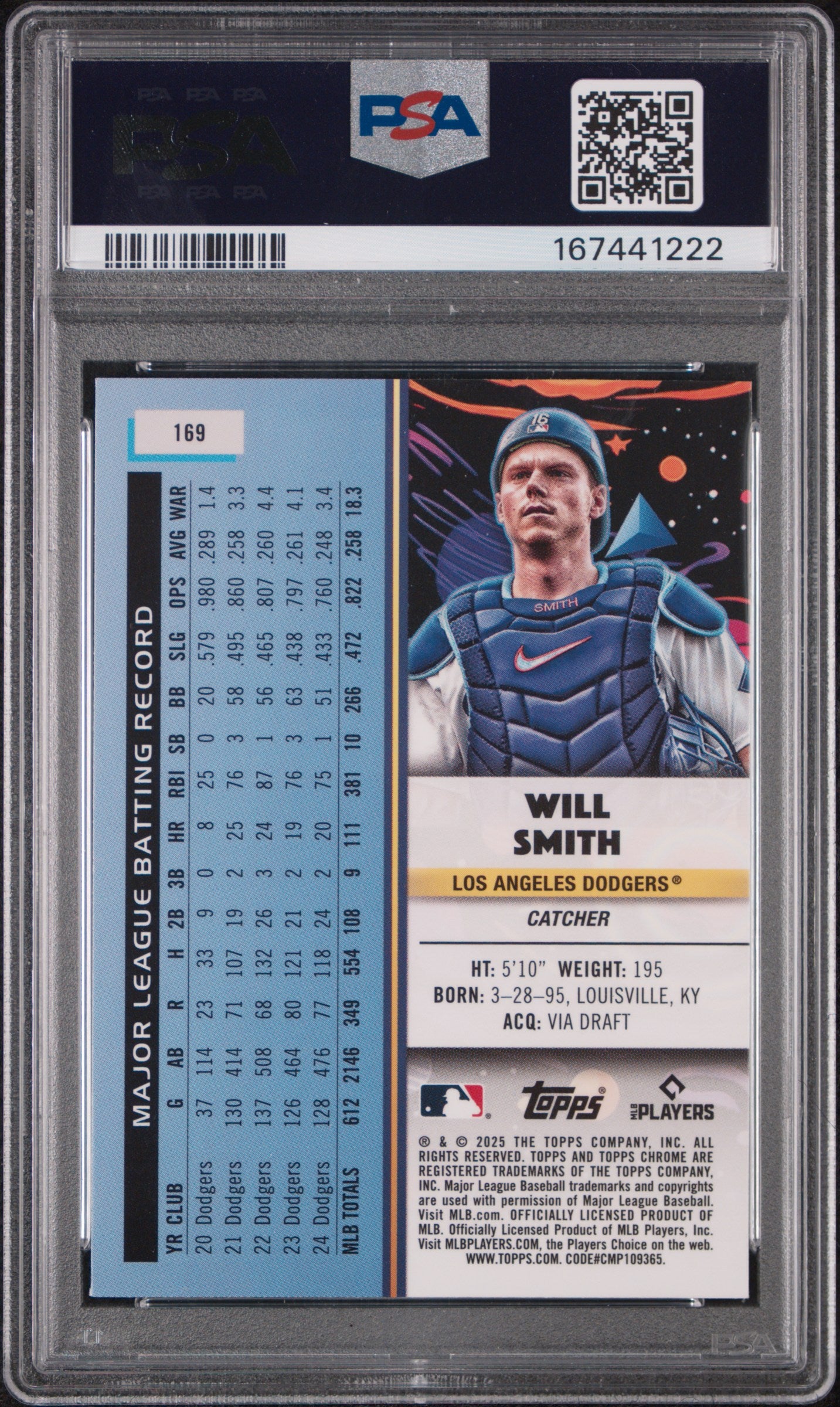 2025 Topps Cosmic Chrome Will Smith Nucleus #169 PSA 10