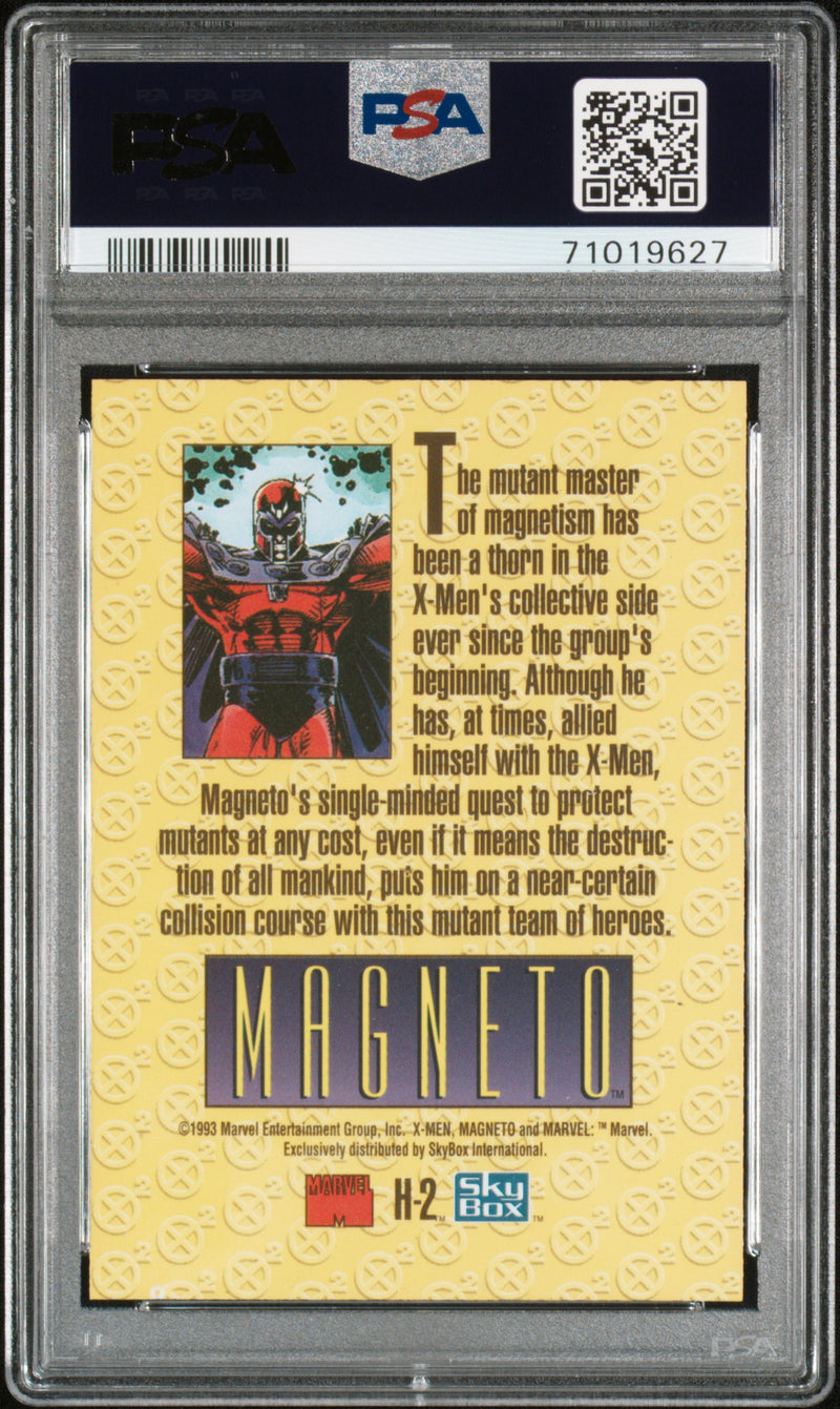 1993 Marvel Skybox X-Men 2 Holithogram Magneto H-2 PSA 9