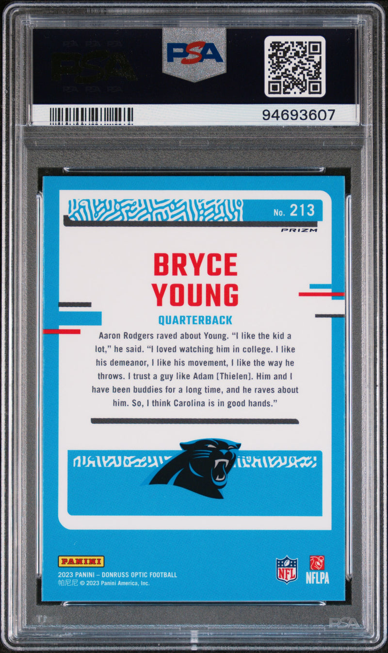 2023 Panini Donruss Optic Bryce Young Purple Shock
